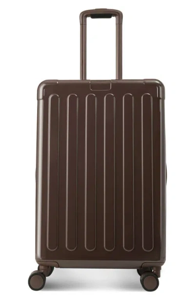 Hedgren Nostos Glossy Medium Spinner Suitcase In Espresso