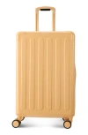Hedgren Hedge Nostos Glossy Medium Spinner Checked Bag In Orange