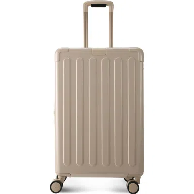Hedgren Nostos Glossy Medium Spinner Suitcase In Nude