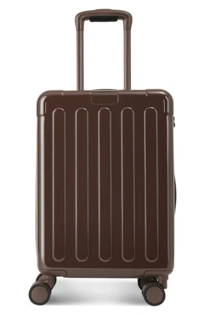 Hedgren Nostos Glossy Spinner Carry-on In Espresso