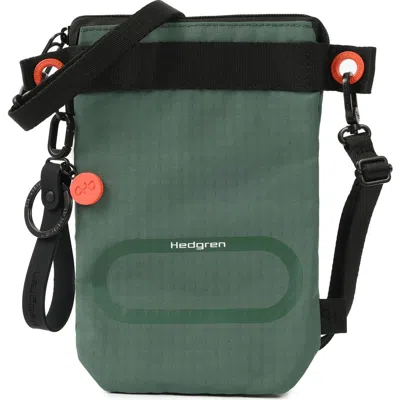 Hedgren Otu Vertical Rfid Crossbody Bag In Green