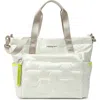 Hedgren Puffer Water Repellent Tote In Vaporous Grey