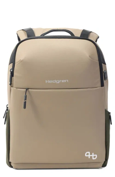 Hedgren Tram Laptop Backpack In Vintage Beige