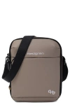 Hedgren Walk Rfid Water Repellent Crossbody Bag In Vintage Beige