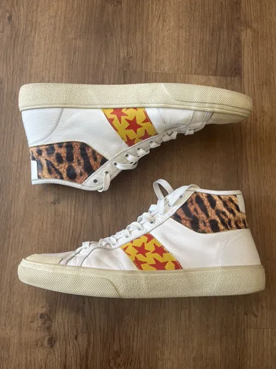 Pre-owned Hedi Slimane X Saint Laurent Paris 1/1 Sample Ss16 Surf Sound Saint Laurent Sl-37 Shoes In White
