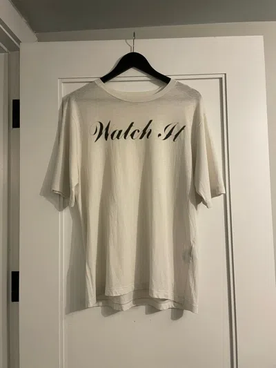 Pre-owned Hedi Slimane X Saint Laurent Paris Aw16 T-shirt In White