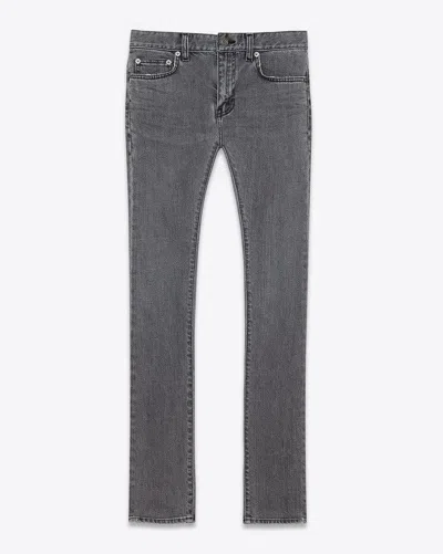 Pre-owned Hedi Slimane X Saint Laurent Paris Grey D02 Denim Jeans Hedi Era In Gray