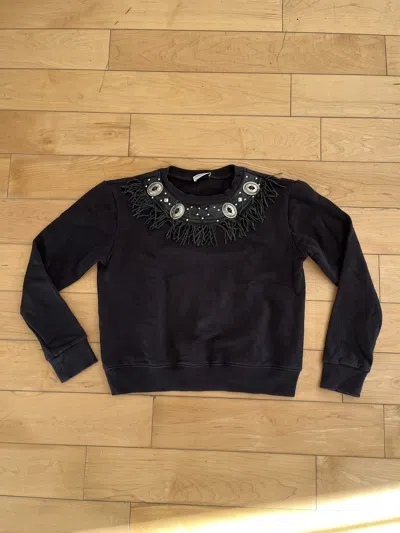Pre-owned Hedi Slimane X Saint Laurent Paris Hedi Saint Laurent Paris Ss15 "psych Rock" Sweater In Black