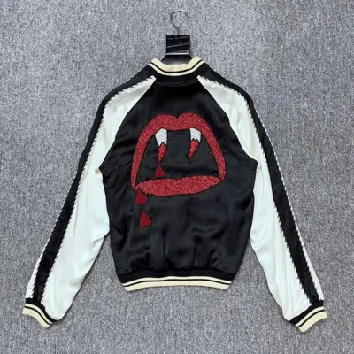Pre-owned Hedi Slimane X Saint Laurent Paris Hedi Slimane X Saint Laurent Blood Luster Souvenir Jacket 44 In Black