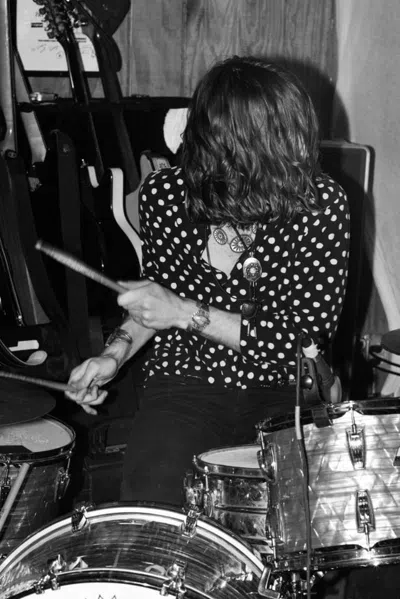 Pre-owned Hedi Slimane X Saint Laurent Paris Polka Shirt 37 In Black