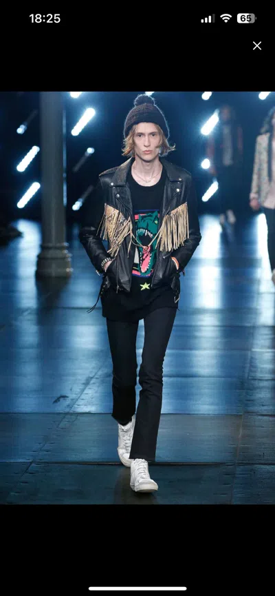 Pre-owned Hedi Slimane X Saint Laurent Paris Skinny Jeans D01 M/sk-mw From 2015 In Black