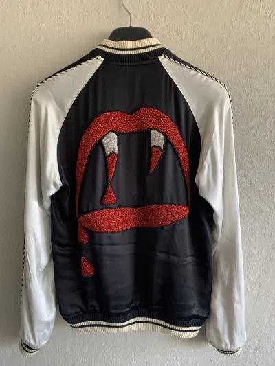 Pre-owned Hedi Slimane X Saint Laurent Paris Ss14 Saint Laurent Paris Blood Luster Souvenir Jacket Size 36