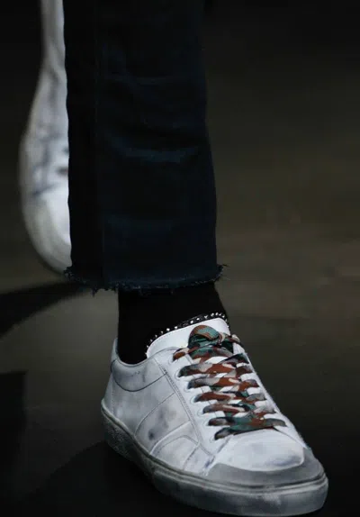 Pre-owned Hedi Slimane X Saint Laurent Paris Ss16 Sneakers In White