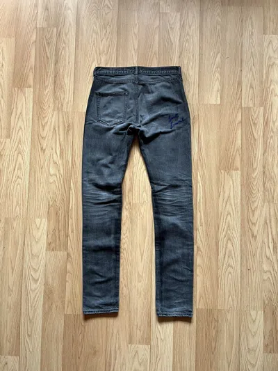 Pre-owned Hedi Slimane X Saint Laurent Paris Vintage Jeans Denim In Grey