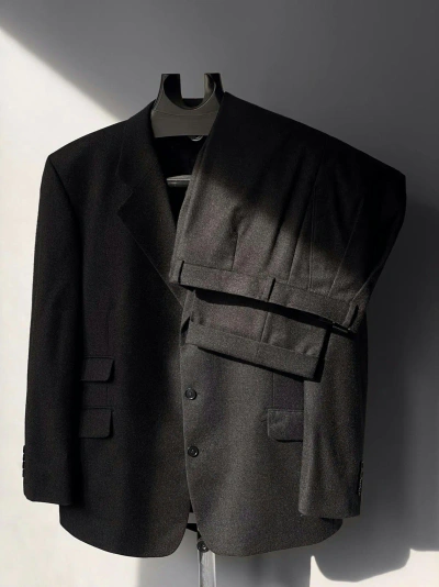 Pre-owned Hedi Slimane X Ysl Rive Gauche By Hedi Slimane Yves Saint Laurent Rive Gauche Pour Homme Archive Suit In Grey