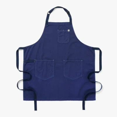Hedley & Bennet T The Essential Apron In French Blue