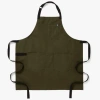Hedley & Bennet T The Essential Apron In Olive