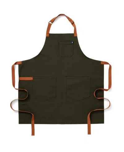 Hedley & Bennett Cotton Essential Apron 33" In Green