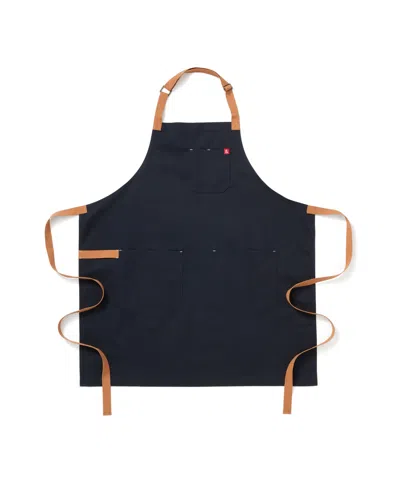 Hedley & Bennett Cotton Essential Apron 33" In Blue