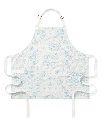 Hedley & Bennett Loveshackfancy 30" Cropped Essential Apron In Blue