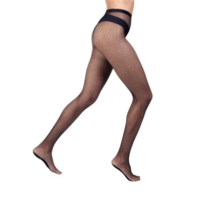 Hedoine Women's The Drama — Fishnet Tights Black