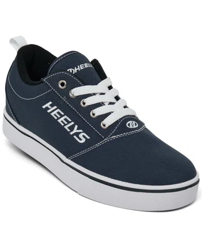 Heelys Big Kids' Pro 20 Wheeled Skate Casual Sneakers From Finish Line In Navy,white