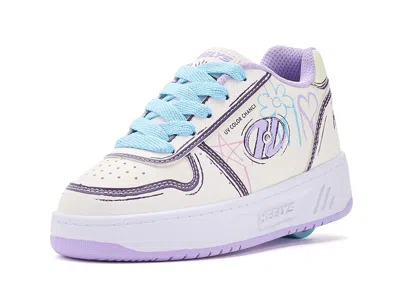 Heelys Kama-cc (little Kid/big Kid) Girls Shoes White/puple/light Blue/pink : 7 Big Kid ( In Multi