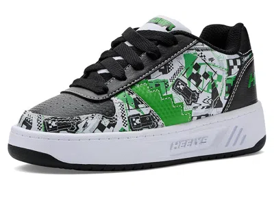 Heelys Minecraft Kama (little Kid/big Kid/adult) Kids Shoes Black/white/green : 6 Big Kid - 6