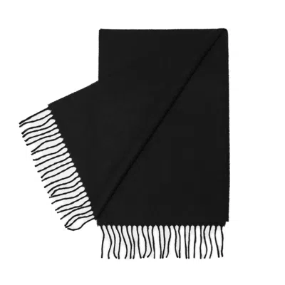 Hegarty Women's Black Lambswool Scarf