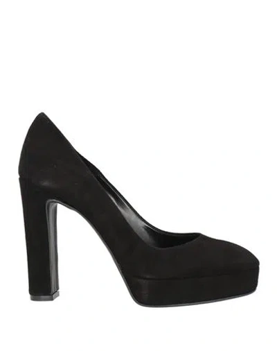 Hegon Woman Pumps Black Size 11 Leather