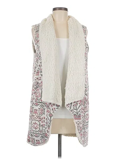 Pre-owned Hei Hei Faux Fur Vest In White