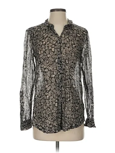 Pre-owned Hei Hei Long Sleeve Blouse In Silver