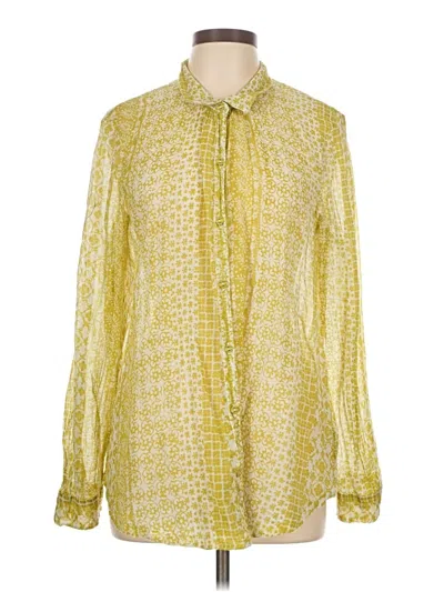 Pre-owned Hei Hei Long Sleeve Blouse In Yellow