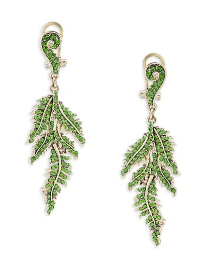 Heidi Daus Women's Ox Plated & Crystal Fern Dangle Earrings In Metallic