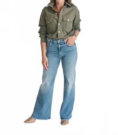 Heidi Houston Goldie Long Sleeves Shirt In Olive In Green