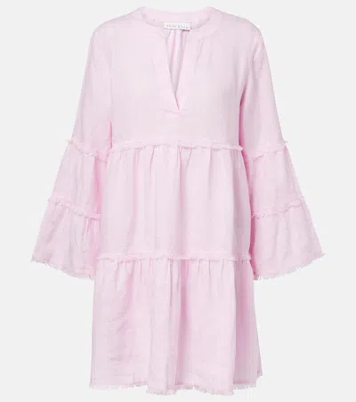 Heidi Klein Baie De Cassis Tiered Linen Kaftan