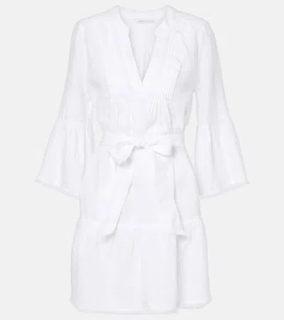 Heidi Klein Belted Linen Kaftan In Wht