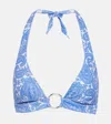 Heidi Klein Cap Mala Halterneck Bikini Top In Cap Mala
