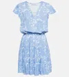 Heidi Klein Cap Mala Printed Tiered Minidress In Cap Mala