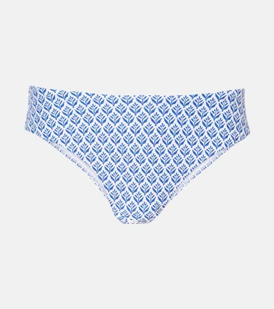 Heidi Klein Cape Cod Printed Bikini Bottom In Blue