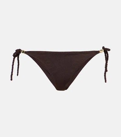 Heidi Klein Coco Palm Bikini Bottoms In Brown