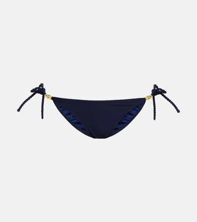 Heidi Klein Core Self-tie Bikini Bottoms In Dark Navy