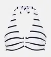 Heidi Klein Core D-g U-bar Halter Bikini Top In White