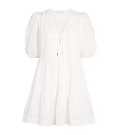 HEIDI KLEIN COTTON BRODERIE ANGLAISE MINI DRESS