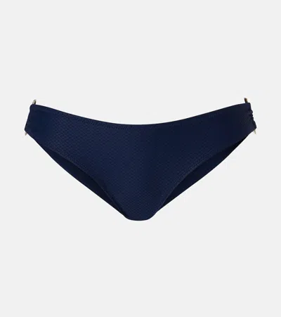 Heidi Klein Embellished Bikini Bottoms In Blue