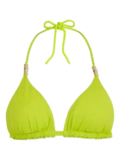 Heidi Klein 하시엔다 리버서블 트라이앵글 비키니 탑 In Green