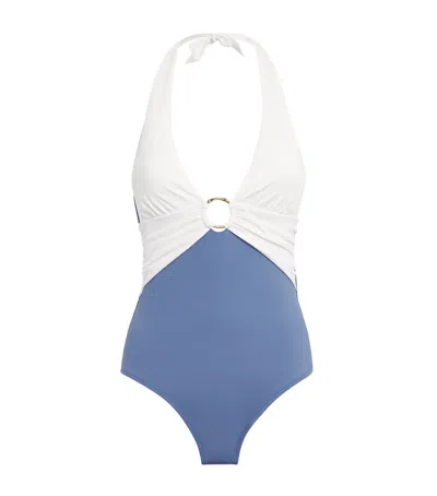 Heidi Klein Halterneck Cetara Swimsuit In Multi