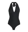 Heidi Klein Halterneck Meteora Swimsuit In Black