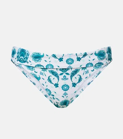 Heidi Klein Kos Paisley Bikini Bottoms In Blue