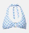 Heidi Klein La Croissette Printed Bikini Top